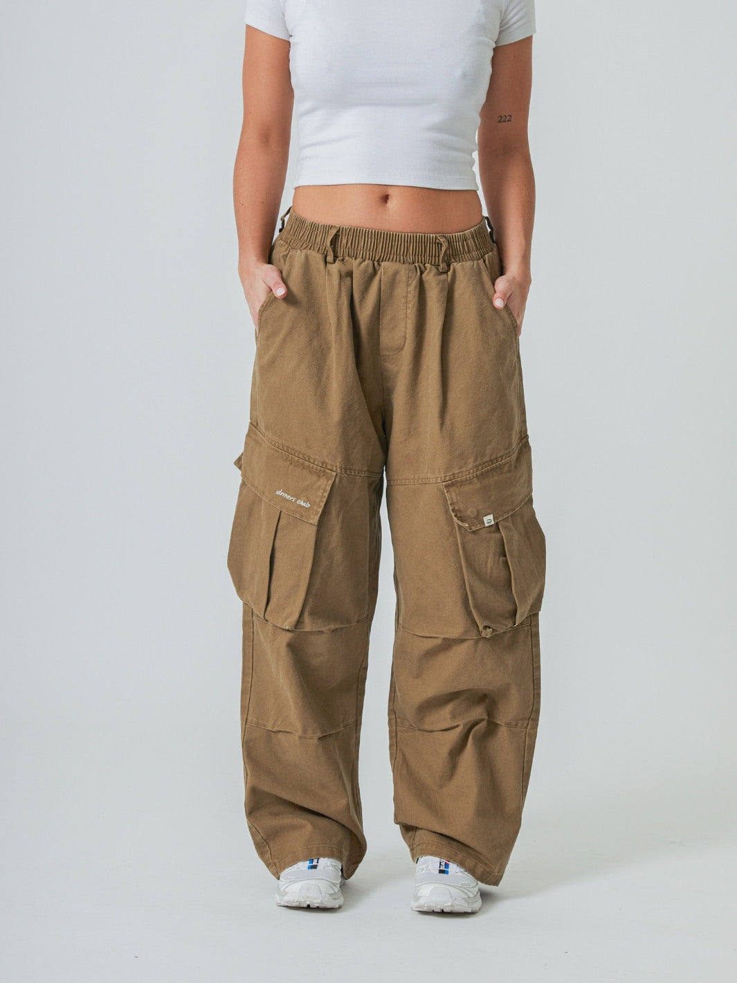 BAGGY CARGO PANTS - SAND