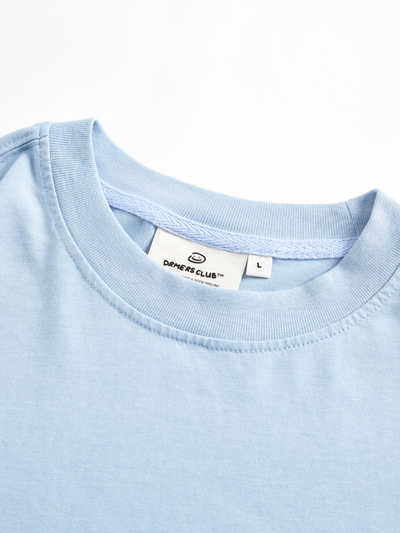 TEXT LOGO TEE - BABY BLUE