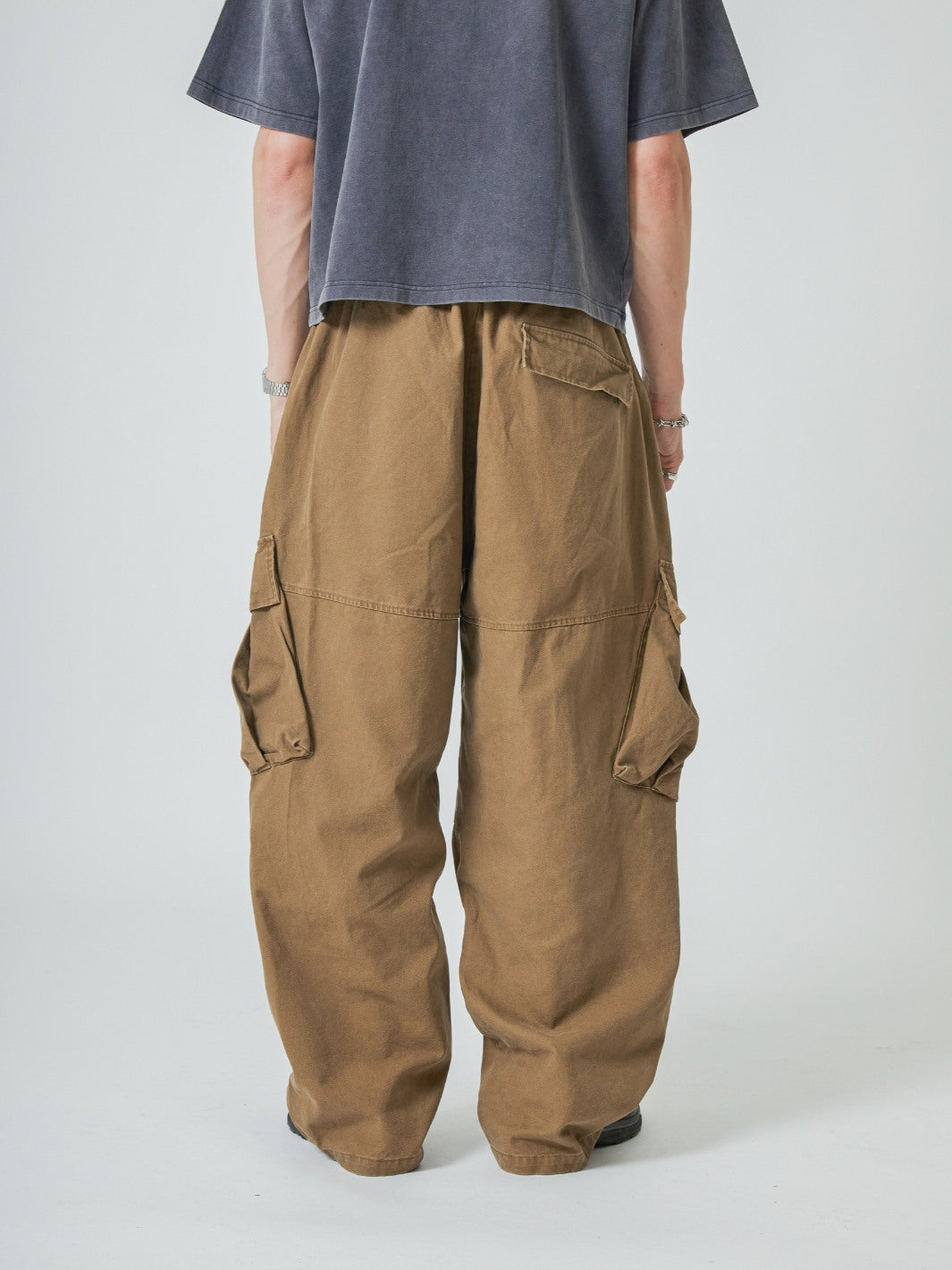 BAGGY CARGO PANTS - SAND