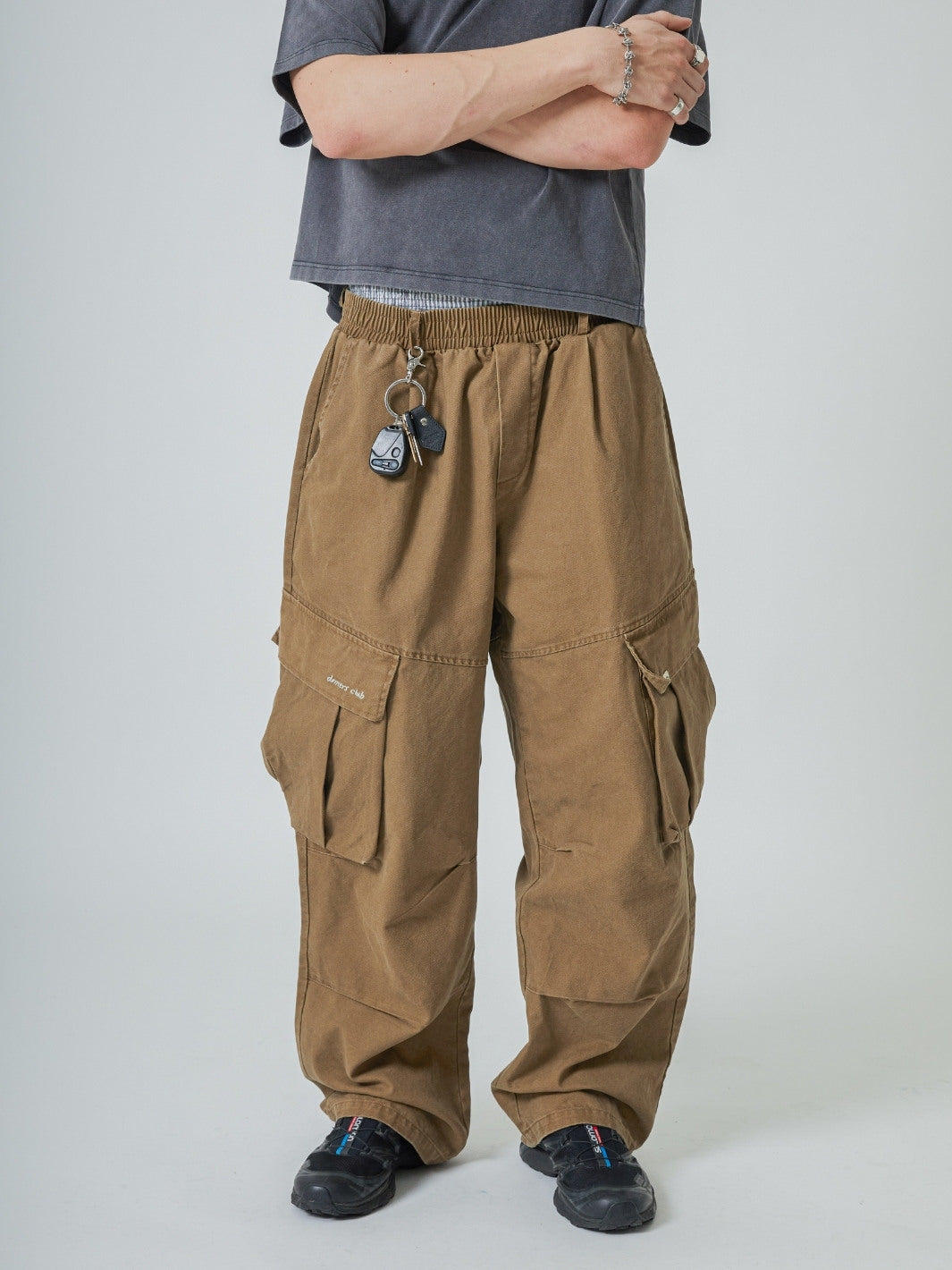 BAGGY CARGO PANTS - SAND