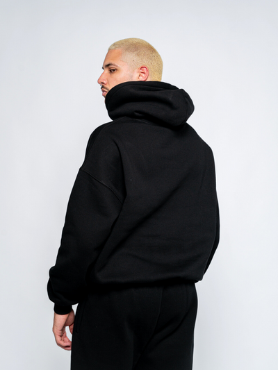 SIGNATURE BASIC HOODIE - BLACK