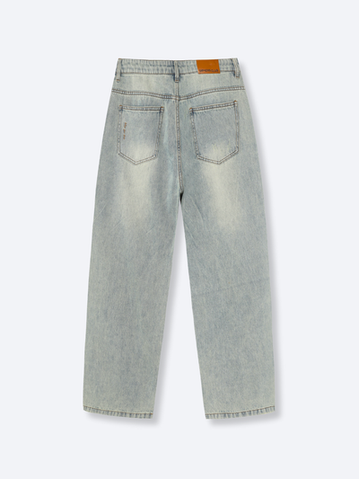 LOOSE FIT JEANS - WASHED BLUE