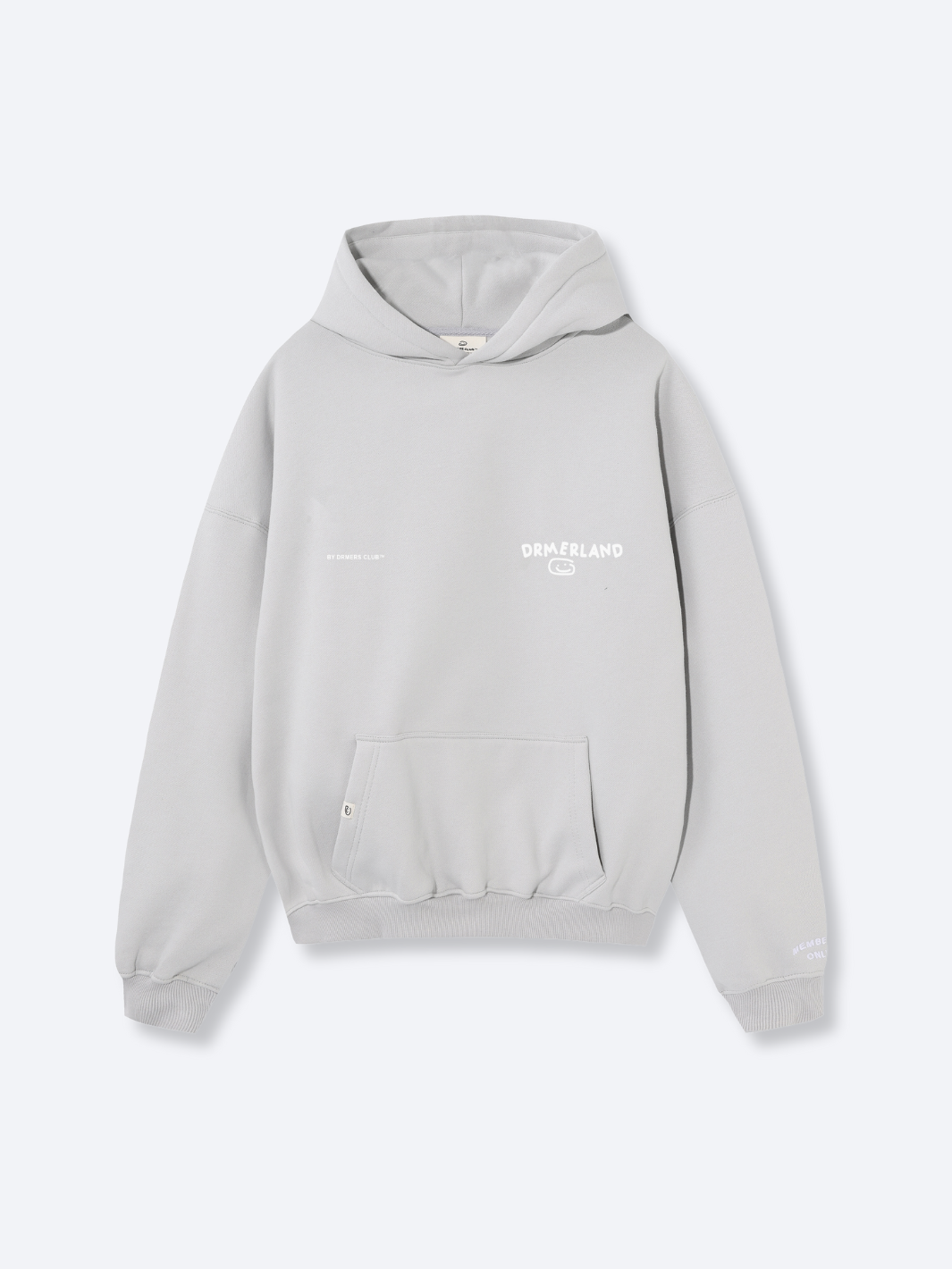 THANKS FOR BEING HERE HOODIE - LIGHT GREY