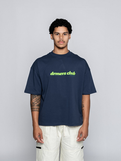 TEXT LOGO TEE - NAVY