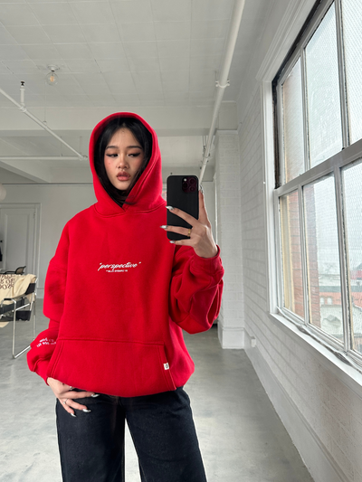 PERSPECTIVE HOODIE - RED