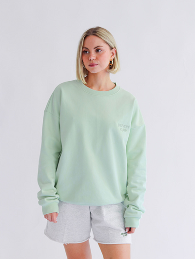 DRMERS CLUB BASICS CREWNECK - MATCHA CREAM