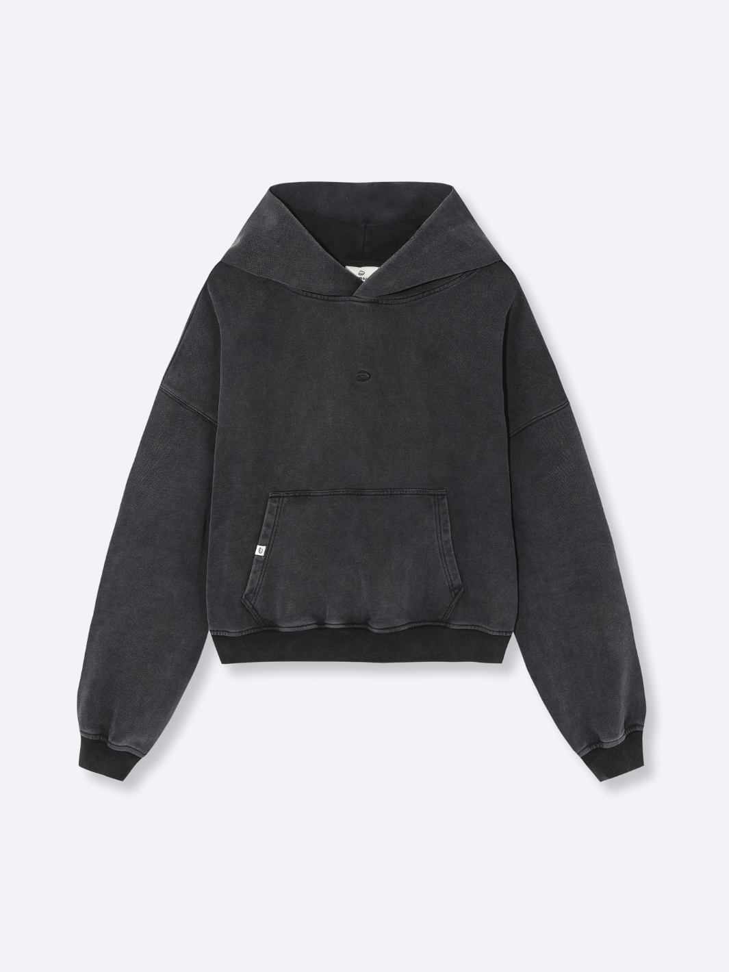 ESSENTIAL BOXY HOODIE - VINTAGE BLACK