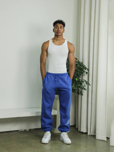 PERSPECTIVE SWEATPANTS - COBALT BLUE