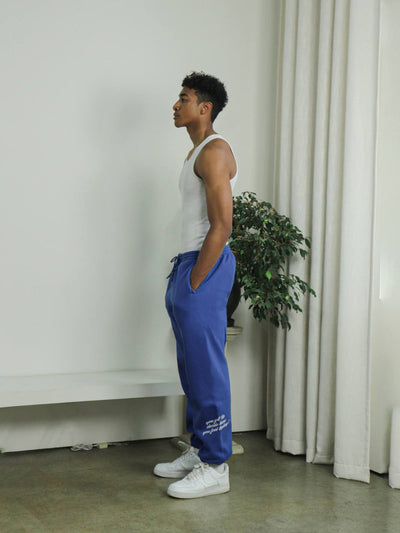 PERSPECTIVE SWEATPANTS - COBALT BLUE