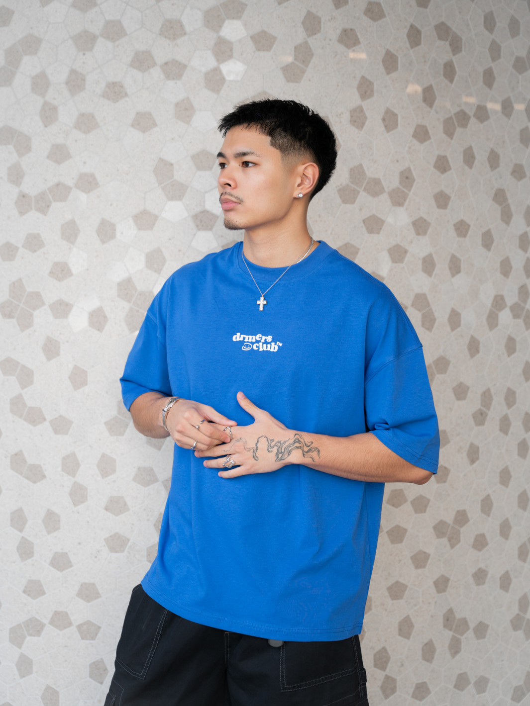 PLAYFUL LOGO TEE - COBALT