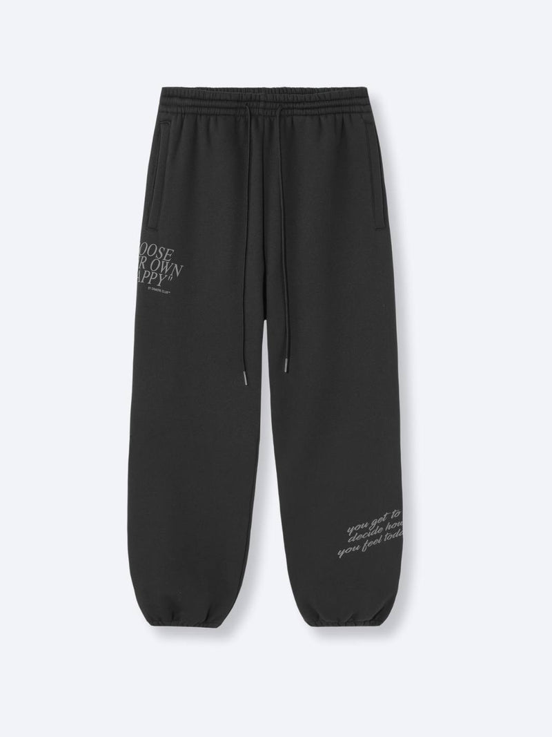 PERSPECTIVE SWEATPANTS - FADED BLACK