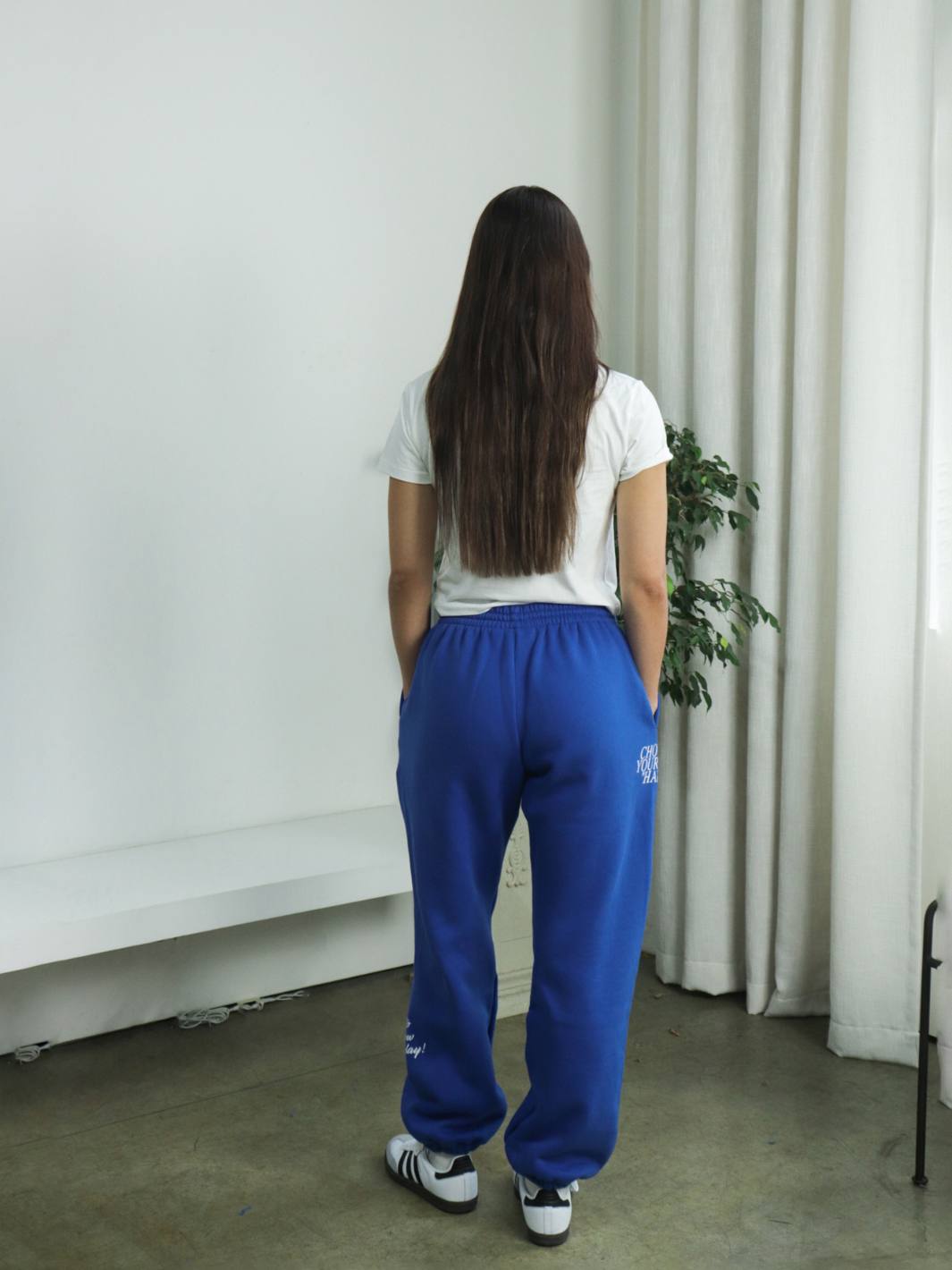 PERSPECTIVE SWEATPANTS - COBALT BLUE