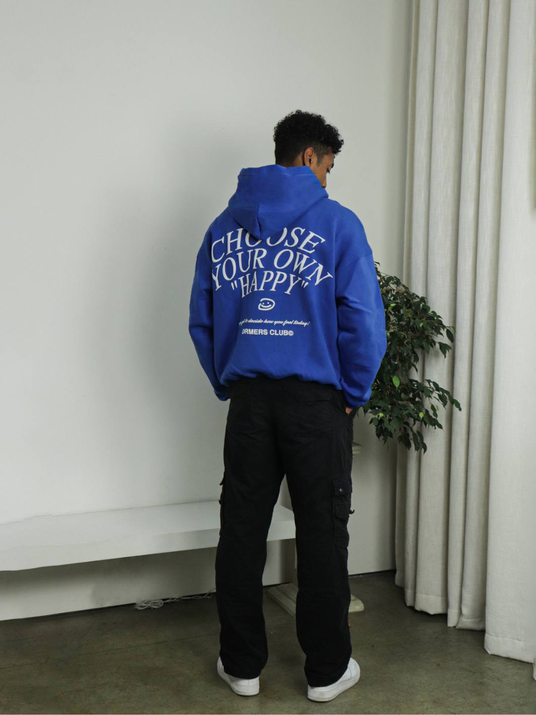 PERSPECTIVE HOODIE - COBALT BLUE