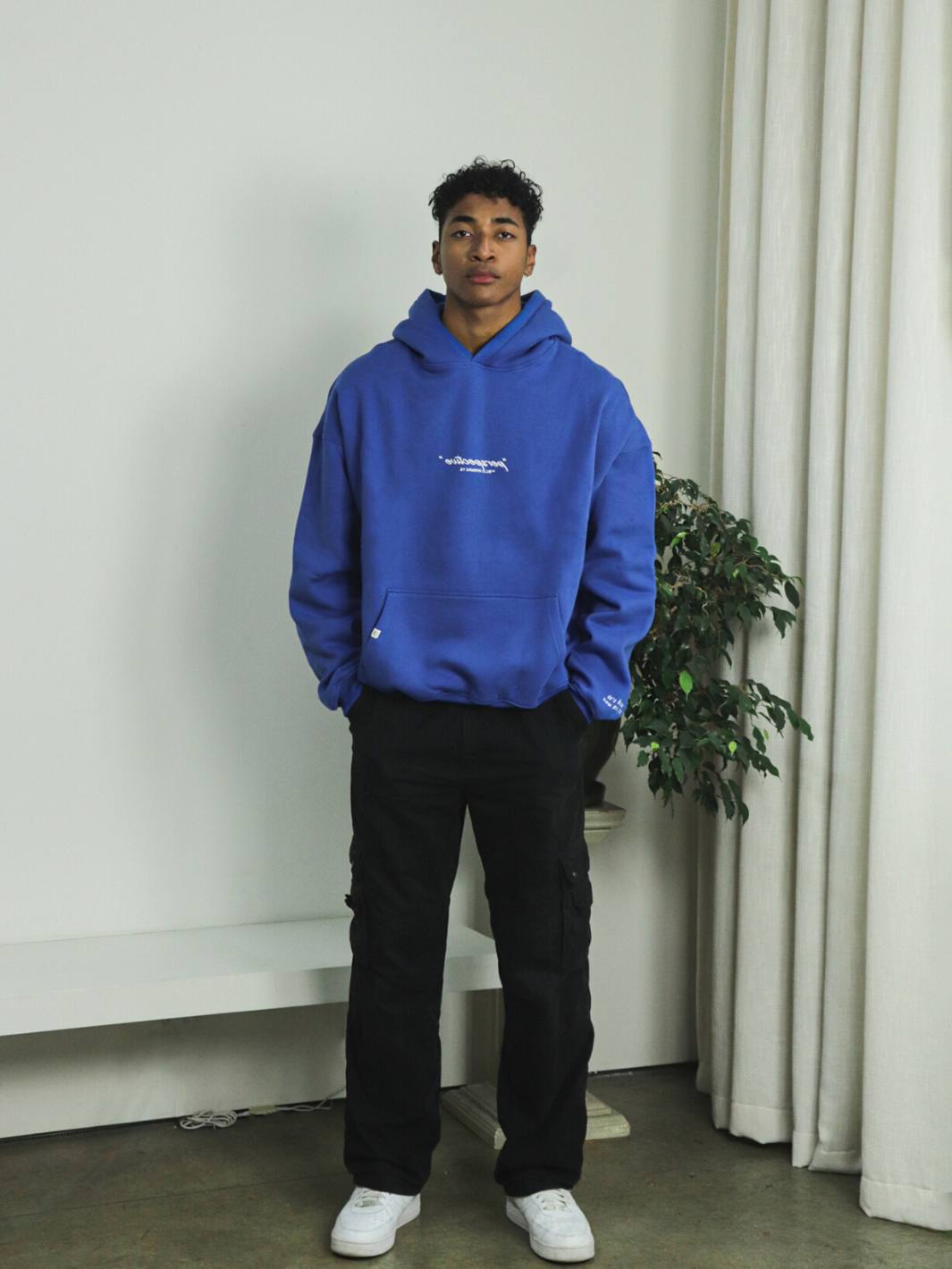 PERSPECTIVE HOODIE - COBALT BLUE