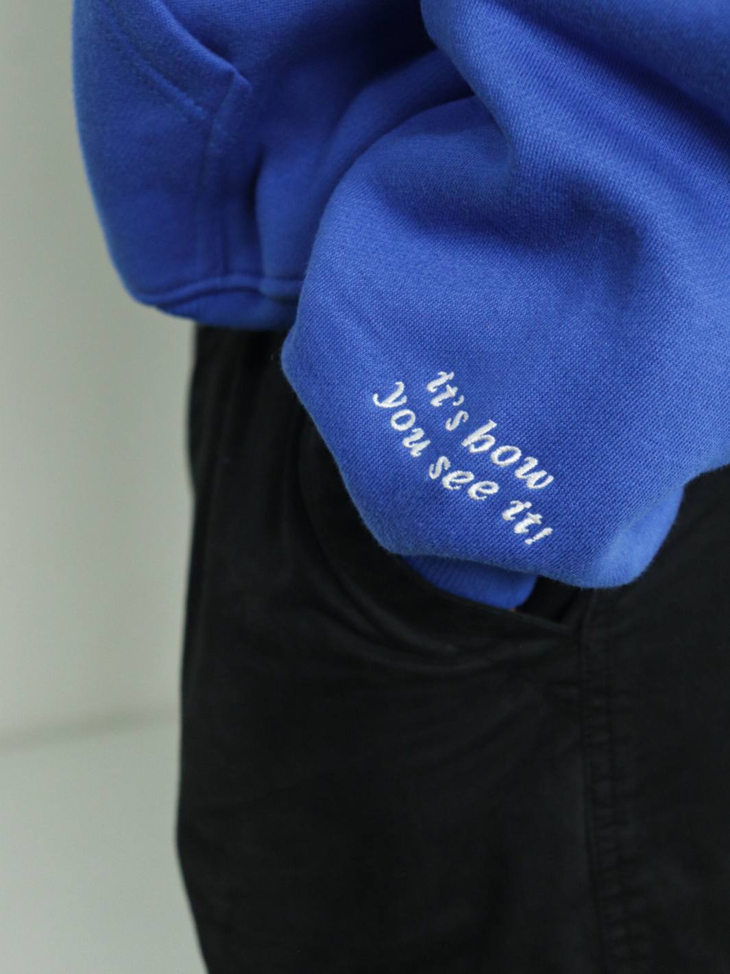 PERSPECTIVE HOODIE - COBALT BLUE