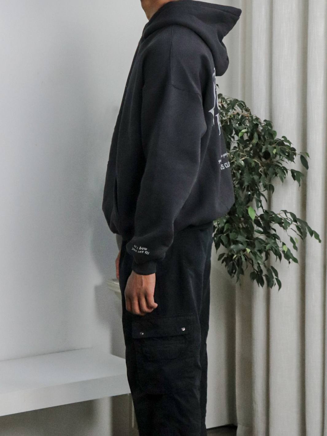 PERSPECTIVE HOODIE - FADED BLACK