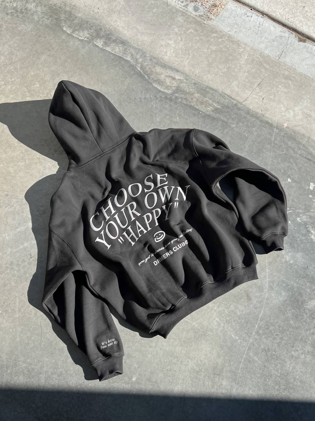 PERSPECTIVE HOODIE - FADED BLACK