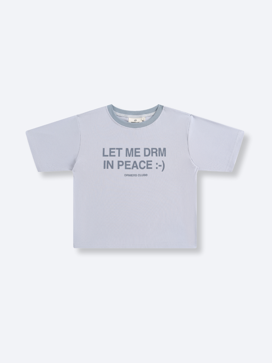 LET ME DRM IN PEACE BABY TEE - BLUE