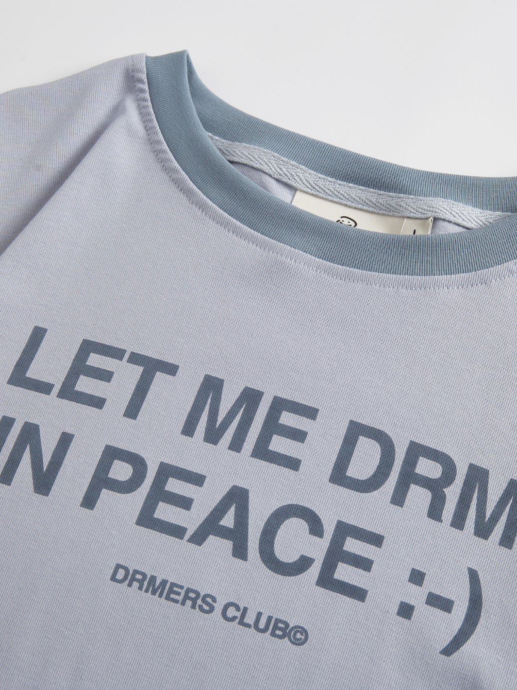 LET ME DRM IN PEACE BABY TEE - BLUE