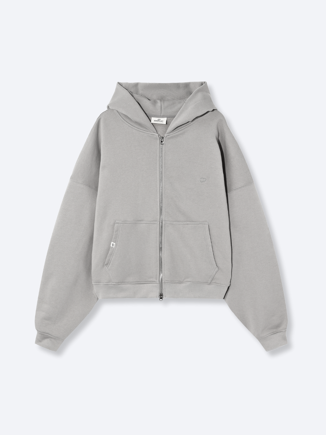 ESSENTIAL BOXY DOUBLE ZIP - GREY