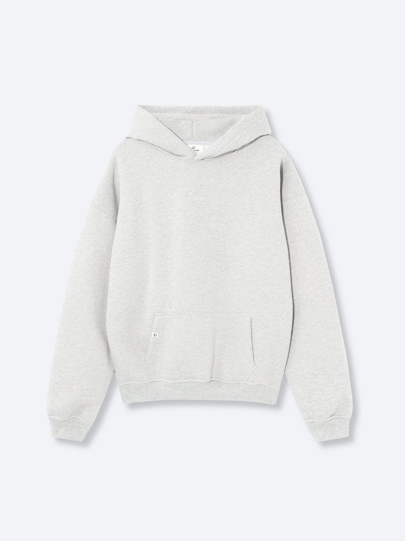 SIGNATURE BASIC HOODIE - HEATHER GREY