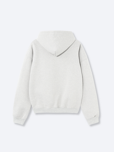 SIGNATURE BASIC HOODIE - HEATHER GREY