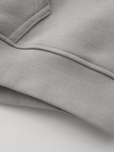 ESSENTIAL BOXY DOUBLE ZIP - GREY