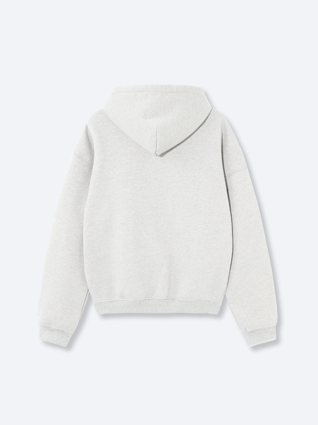 SIGNATURE BASIC ZIP-UP HOODIE - HEATHER GREY