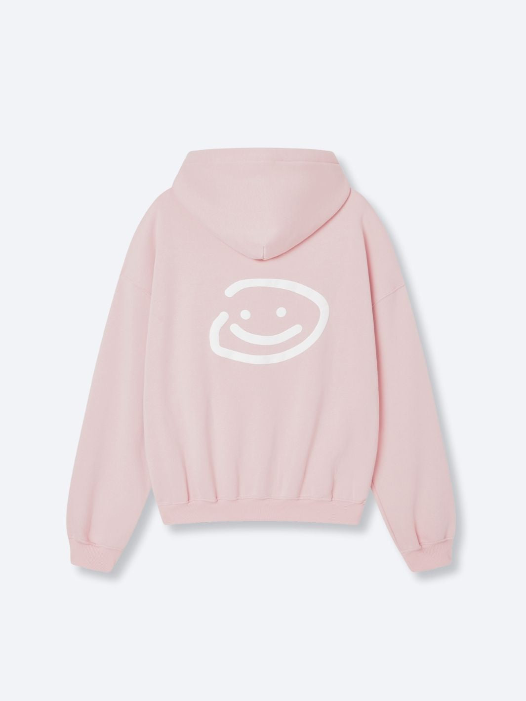 SMILEY LOGO HOODIE - MUTED PINK