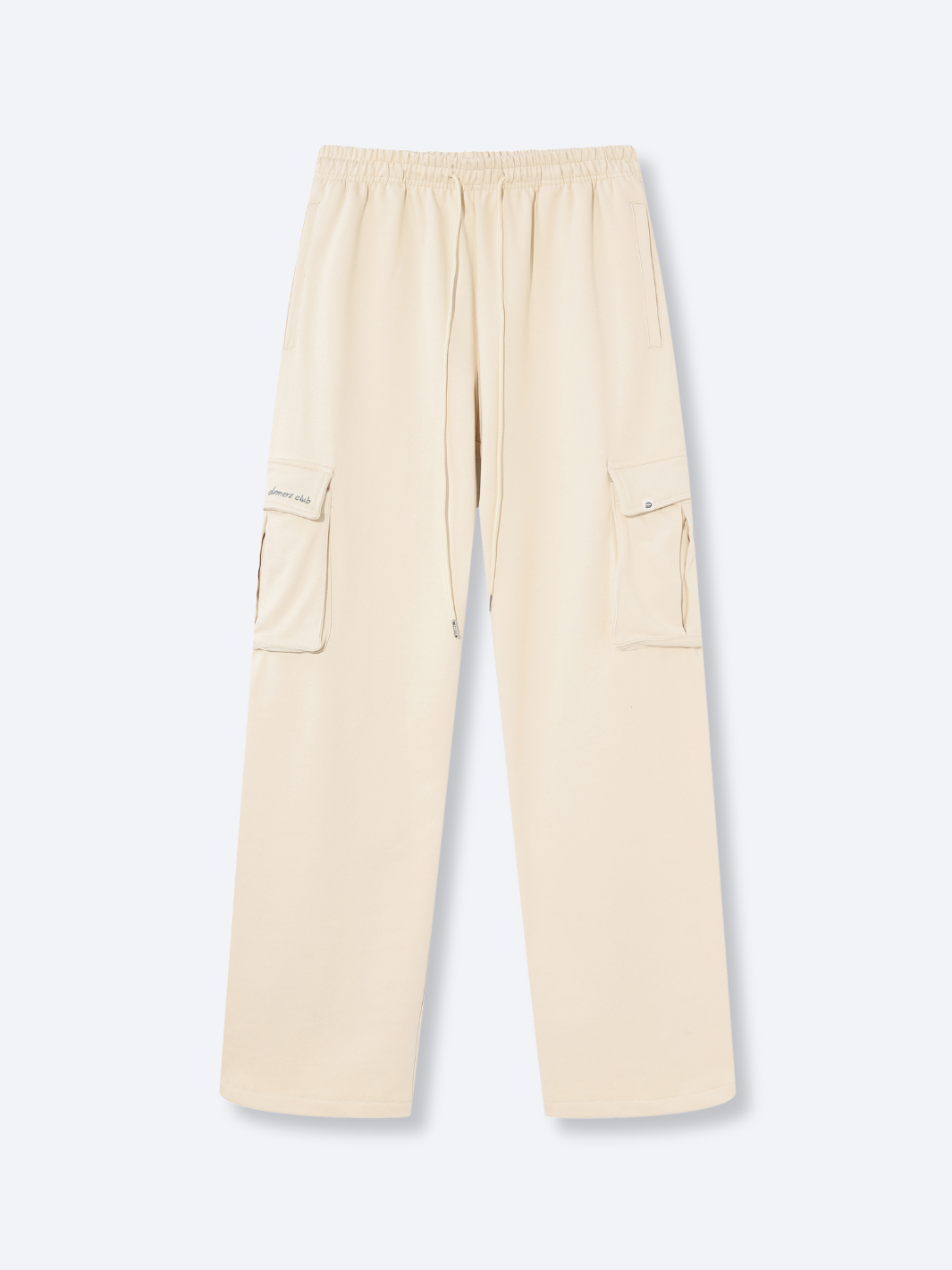 FRENCH TERRY CARGO SWEATPANTS - CREAM