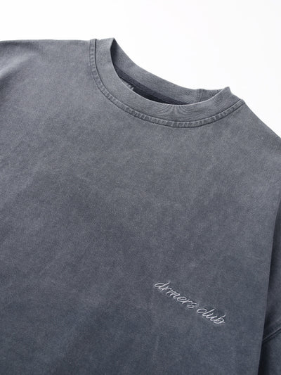 SCRIPT LOGO VINTAGE TEE - GREY