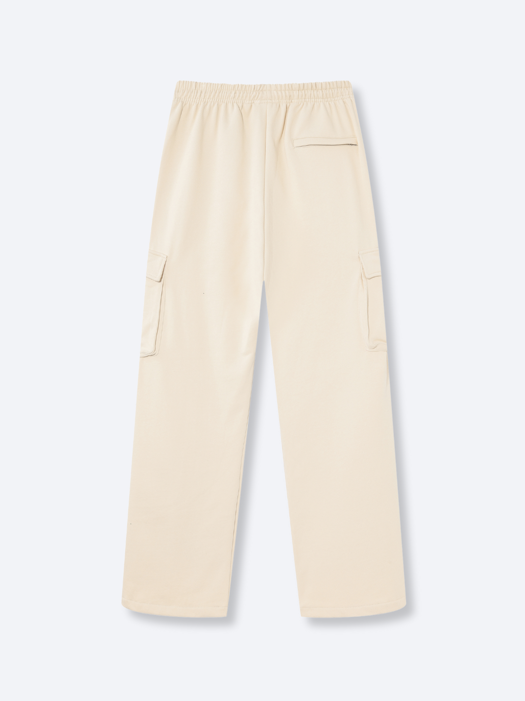 FRENCH TERRY CARGO SWEATPANTS - CREAM