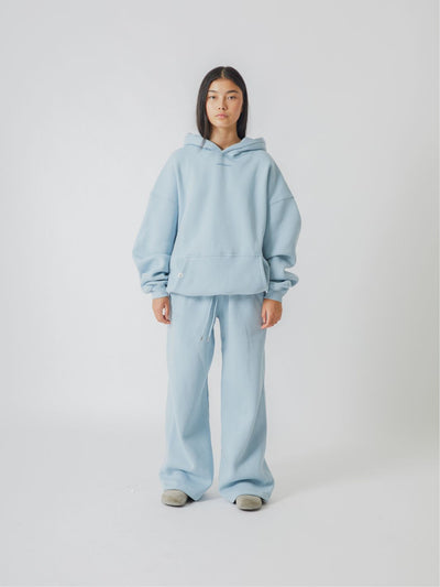 SIGNATURE BASIC STRAIGHT LEG SWEATPANTS - SKY BLUE