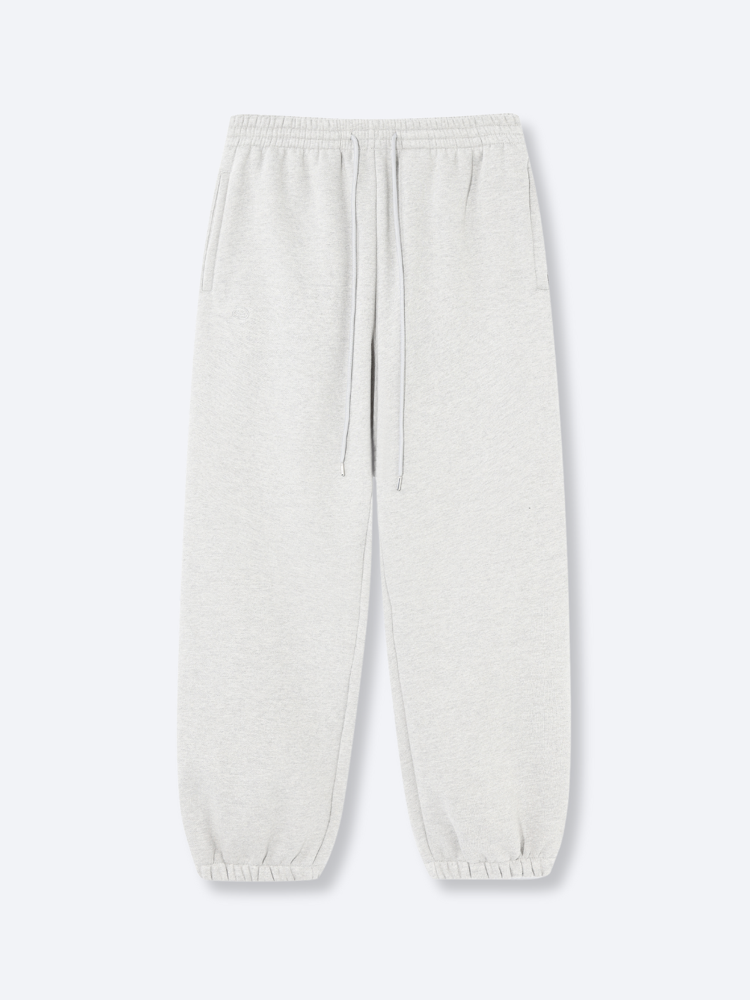 SIGNATURE BASIC SWEATPANTS - HEATHER GREY