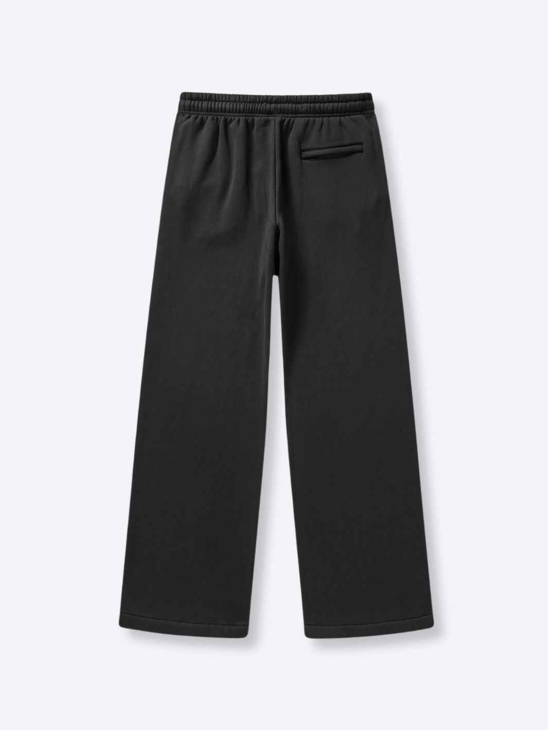 SIGNATURE BASIC STRAIGHT LEG SWEATPANTS - FADED BLACK