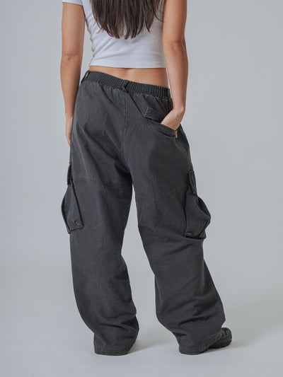 BAGGY CARGO PANTS - GRAPHITE