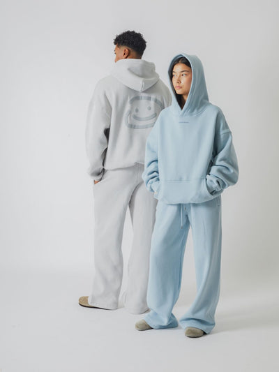 SIGNATURE BASIC STRAIGHT LEG SWEATPANTS - SKY BLUE