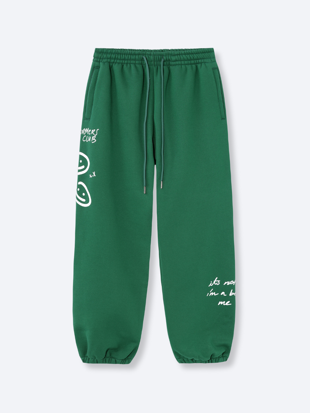 DOODLE SWEATPANTS - EVERGREEN