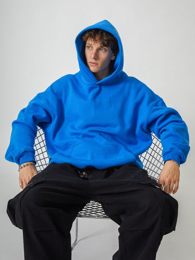 SIGNATURE BASIC HOODIE - ELECTRIC BLUE