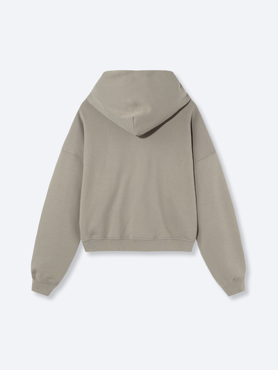 ESSENTIAL BOXY HOODIE - CLAY