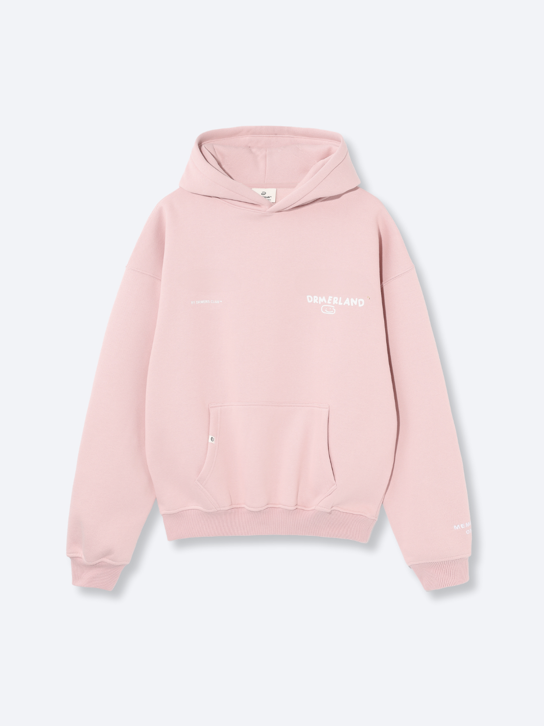 THANKS FOR BEING HERE HOODIE - MUTED PINK