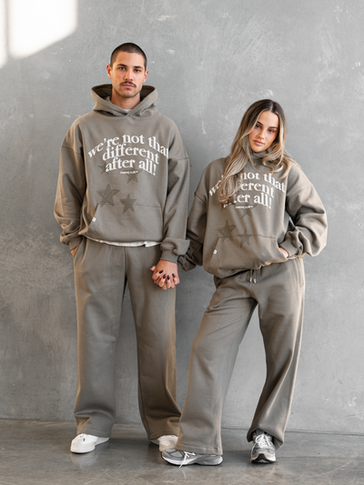 STRAIGHT LEG SWEATPANTS - DEEP TAUPE