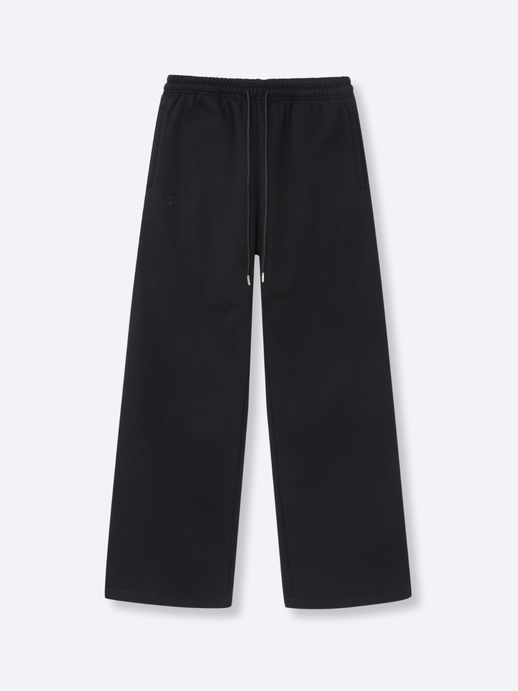 STRAIGHT LEG SWEATPANTS - BLACK