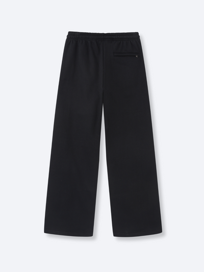 STRAIGHT LEG SWEATPANTS - BLACK