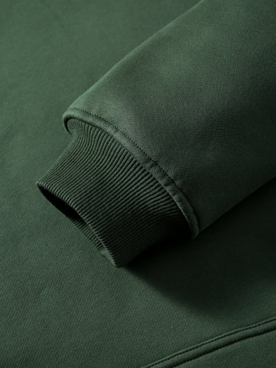 SIGNATURE BASIC HOODIE - MOSS GREEN