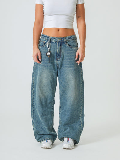 LOOSE FIT JEANS V2 - VINTAGE WASHED BLUE