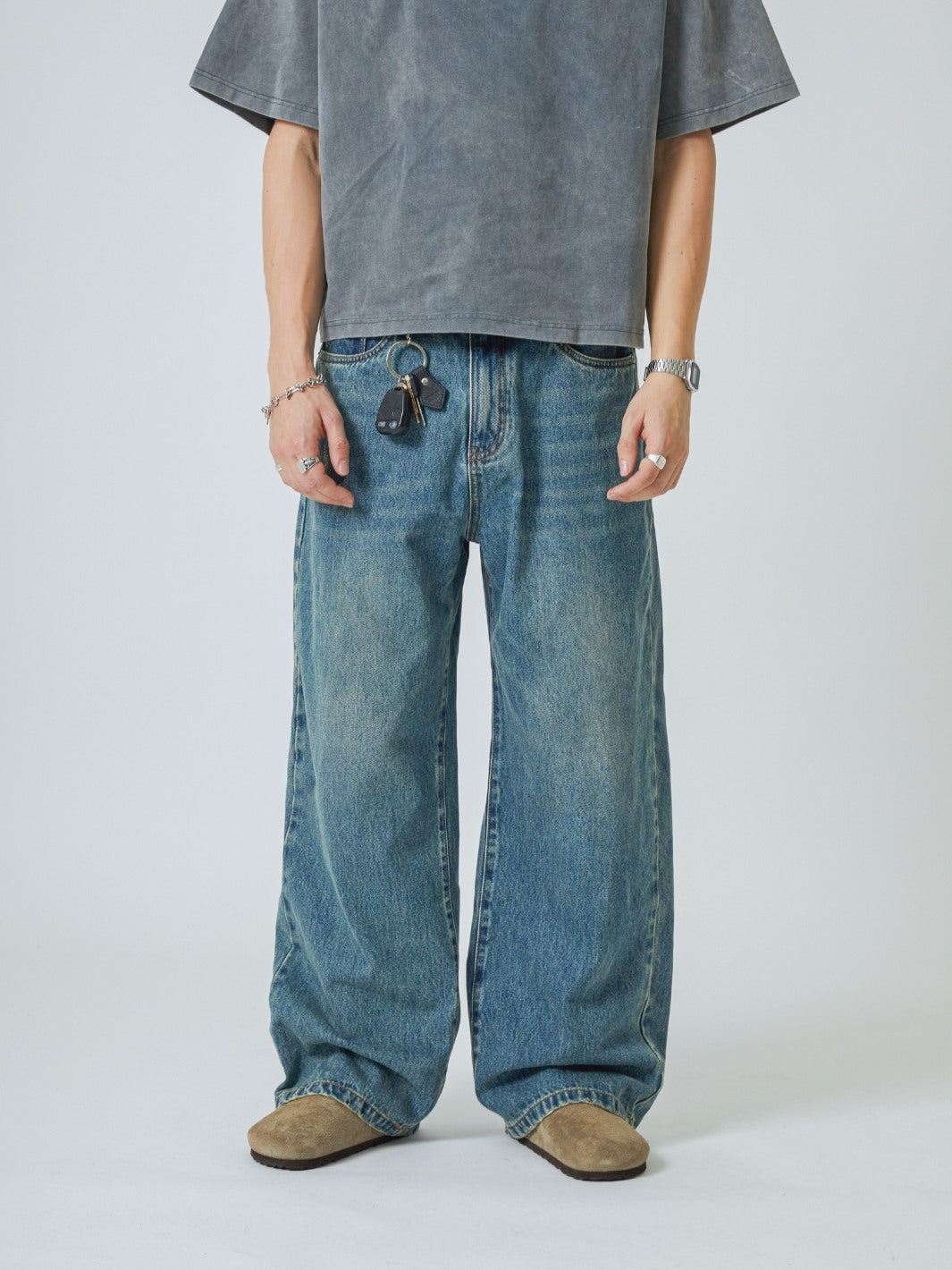 LOOSE FIT JEANS V2 - VINTAGE WASHED BLUE