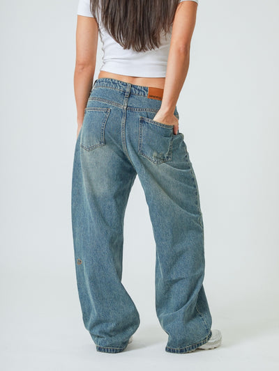 LOOSE FIT JEANS V2 - VINTAGE WASHED BLUE