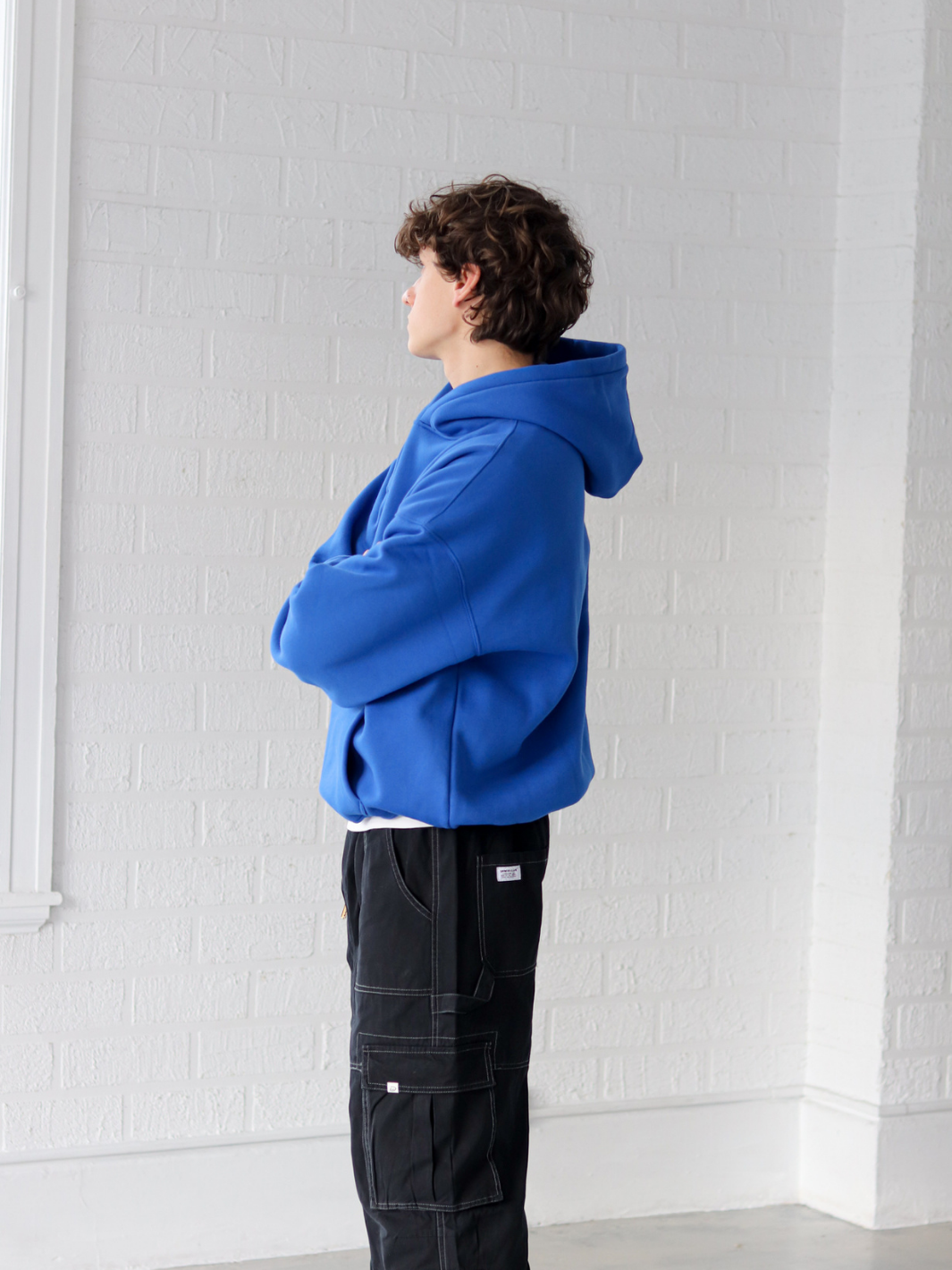 SIGNATURE BASIC HOODIE - COBALT BLUE