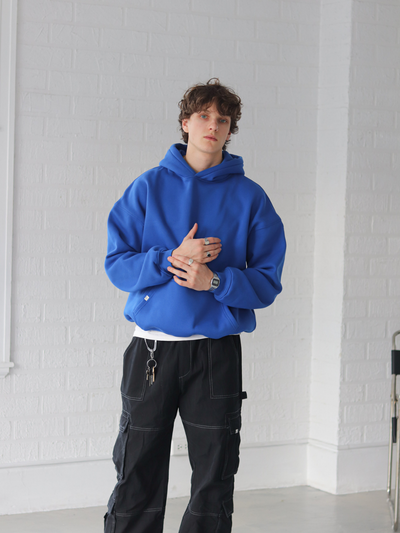 SIGNATURE BASIC HOODIE - COBALT BLUE